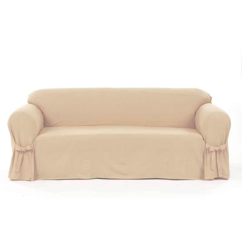 Rebrilliant Box Cushion Sofa Slipcover & Reviews Wayfair.ca